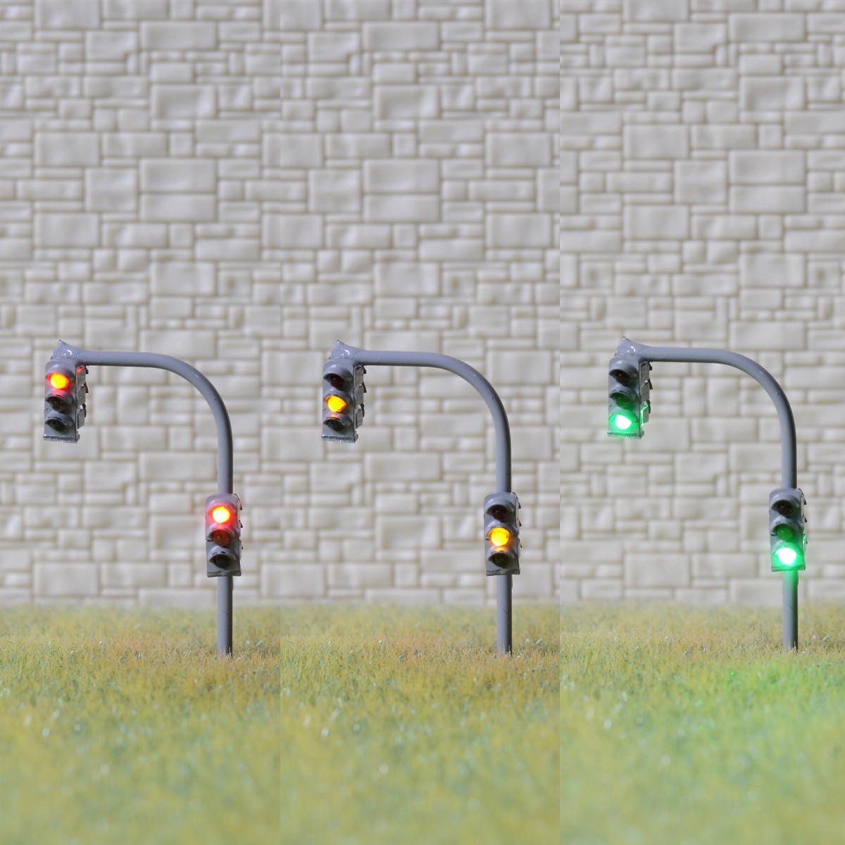 1 x traffic lights N crossing walk model LED pedestrian street signals #GB3C3NR 